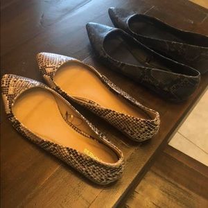 Animal print flats size 8